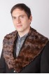 Brown mink fur collar – mink fur remnants